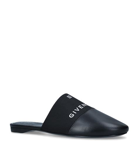 Shop Givenchy Bedford Flat Leather Mules 